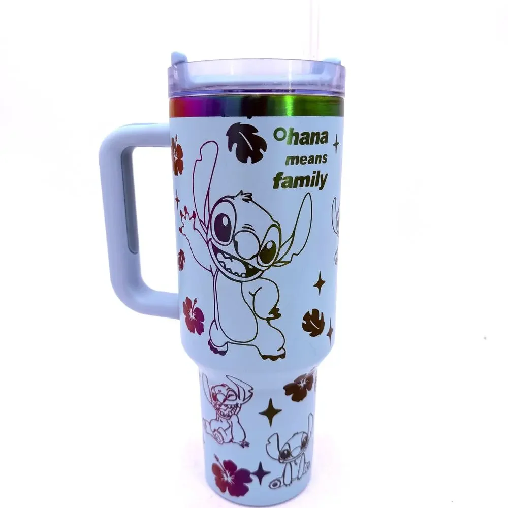 Stanley Lilo & Stitch Blue Mug with Colorful Design Tumbler - Picture 4 of 8